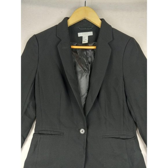 H&M casual black blazer size 8 - Picture 3 of 7